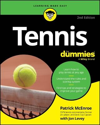 Tennis For Dummies - Patrick McEnroe,Jon Levey - cover