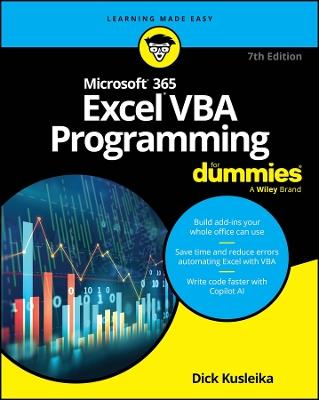 Microsoft 365 Excel VBA Programming For Dummies - Dick Kusleika - cover