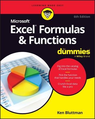 Microsoft 365 Excel Formulas & Functions For Dummies - Ken Bluttman - cover