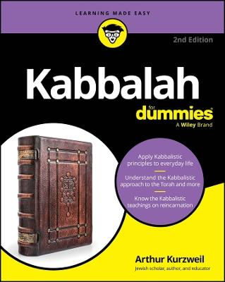 Kabbalah For Dummies - Arthur Kurzweil - cover
