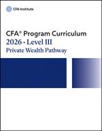 2026 CFA Program Curriculum Level III Private Wealth Pathway Box Set