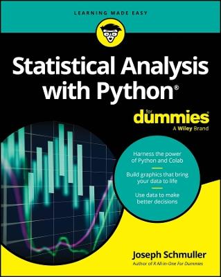 Statistical Analysis with Python For Dummies - Joseph Schmuller - cover