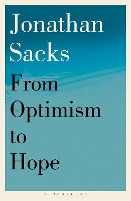 From Optimism to Hope - Jonathan Sacks - cover
