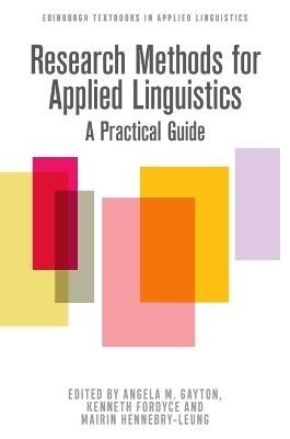 Research Methods for Applied Linguistics: A Practical Guide - cover