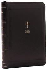 KJV Holy Bible, Compact Reference Bible, Leathersoft, Black with zipper, 43,000 Cross-References, Red Letter, Comfort Print: Holy Bible, King James Version