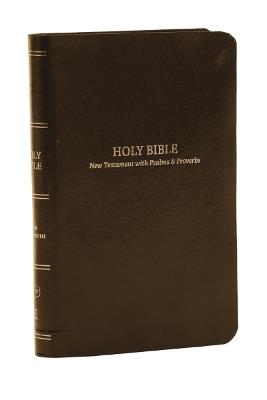 KJV Holy Bible: Pocket New Testament with Psalms and Proverbs, Brown Leatherflex, Red Letter, Comfort Print: King James Version - Thomas Nelson - cover