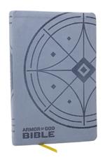NKJV Armor of God Bible, Blue/Gray Leathersoft (Children’s Bible, Red Letter, Comfort Print, Holy Bible): New King James Version
