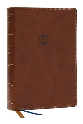 Enduring Word Study Bible: Pastoral Commentary from Every Chapter of the Bible (NKJV, Brown Leathersoft, Red Letter, Comfort Print, Thumb Indexed) - cover