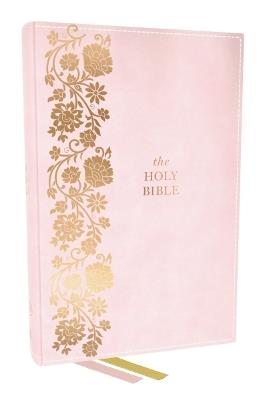 KJV Personal Size Large Print End-of-Verse Reference Bible, Pink Leathersoft, Red Letter, Comfort Print - Thomas Nelson - cover