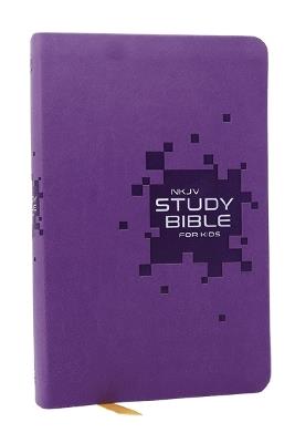 NKJV Study Bible for Kids, Purple Leathersoft: The Premier Study Bible for Kids - Thomas Nelson - cover