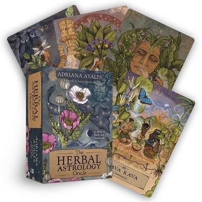 The Herbal Astrology Oracle: A 55-Card Deck and Guidebook - Adriana Ayales - cover