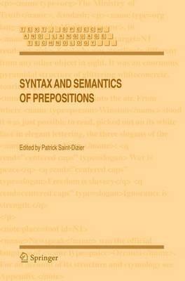 Syntax and Semantics of Prepositions - cover