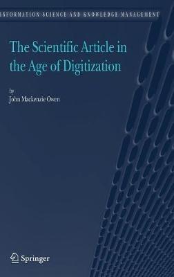 The Scientific Article in the Age of Digitization - John Mackenzie Owen - cover
