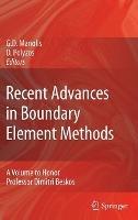 Recent Advances in Boundary Element Methods: A Volume to Honor Professor Dimitri Beskos - cover
