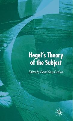 Hegel’s Theory of the Subject - cover