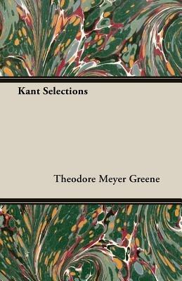 Kant Selections - Theodore Meyer Greene - cover