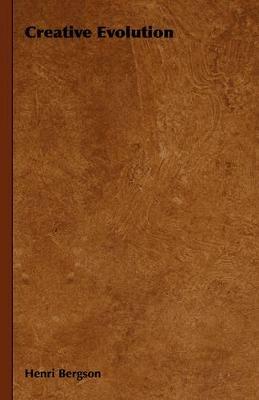 Creative Evolution - Henri Bergson - cover