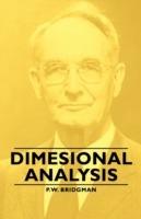Dimesional Analysis - P.W. Bridgman - cover