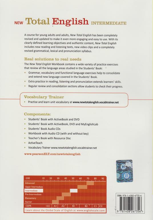 New Total English Intermediate Workbook with Key and Audio CD Pack - Anthony Cosgrove - 2
