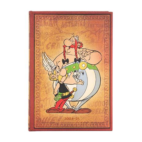 Agenda Paperblanks, 2025 Asterix e Obelix, 18 Mesi, orizzontale, Midi, 12,5 x 18 cm