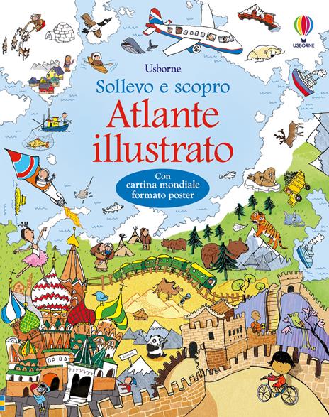 Atlante illustrato. Ediz. a colori. Con Carta geografica ripiegata - Alex Frith - copertina