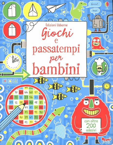 Giochi e passatempi per bambini. Ediz. illustrata - copertina
