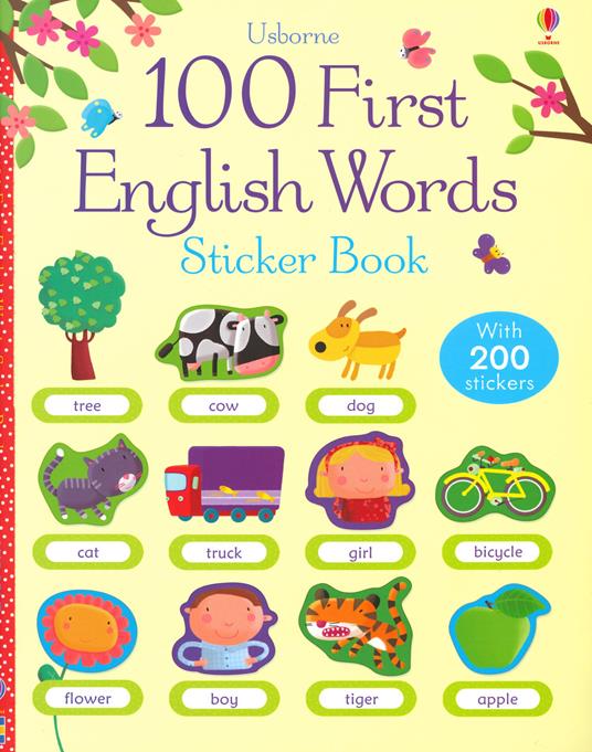 100 first english words. Sticker book. Ediz. a colori - Felicity Brooks - copertina