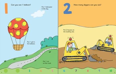 123 sticker and colouring book. Ediz. a - Greenwell Jessica - 2