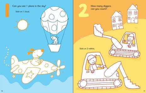 123 sticker and colouring book. Ediz. a - Greenwell Jessica - 3