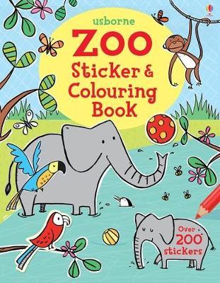 Zoo Sticker and Colouring Book - Jessica Greenwell - cover