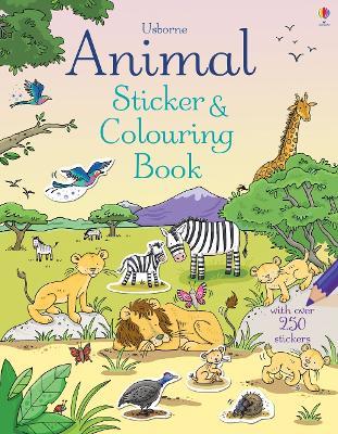 Animal Sticker and Colouring Book - Jessica Greenwell - cover