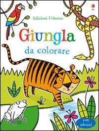 Giungla da colorare. Con adesivi. Ediz. illustrata - Candice Whatmore,Alice Primmer - copertina