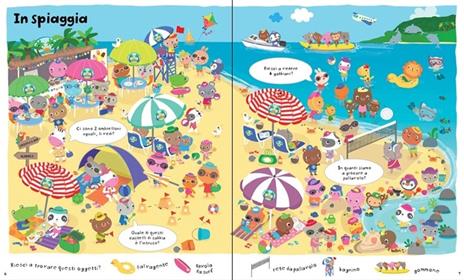 In vacanza. Chi cerca trova. Con adesivi. Ediz. illustrata - Hazel Maskell,Sigrid Martínez - 2