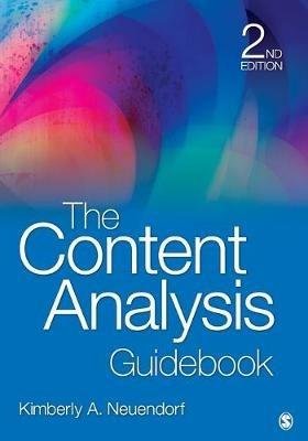 The Content Analysis Guidebook - Kimberly A. Neuendorf - cover