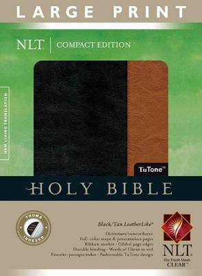 Large Print Compact Bible-NLT - Tyndale - cover