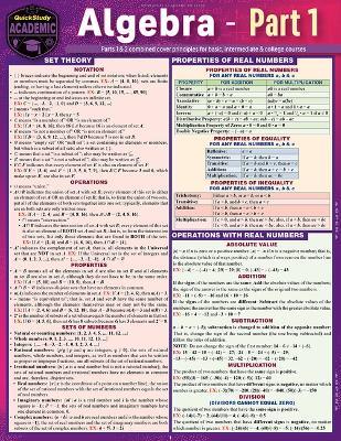 Algebra part 1 - S B Kizlik,Expolog LLC - cover