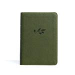 KJV Large Print Compact Reference Bible, Olive Leathertouch
