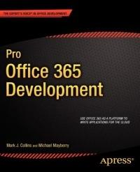 Pro Office 365 Development - Mark Collins,Creative Enterprises,Michael Mayberry - cover