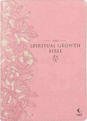Spiritual Growth Bible, Study Bible, NLT - New Living Translation Holy Bible Faux Leather Pink - cover