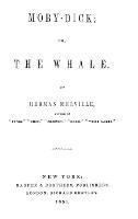 Moby-Dick, or, The Whale - Herman Melville - cover