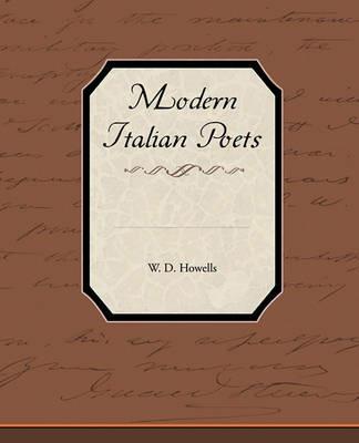 Modern Italian Poets - W D Howells - cover
