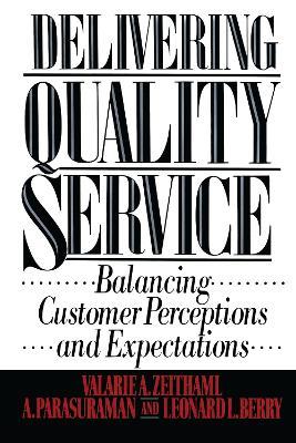 Delivering Quality Service - Valarie A. Zeithaml - cover
