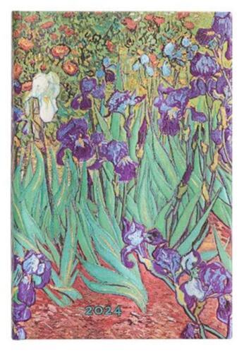 Agenda Paperblanks 2024, 12 mesi, Mini, Orizzontale, Iris di Van Gogh, Iris  di Van Gogh - 9,5 x 14 cm - Paperblanks - Cartoleria e scuola