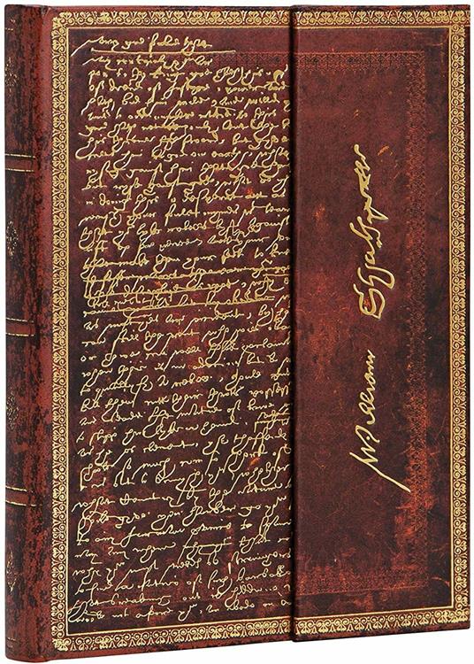 Taccuino Paperblanks copertina rigida Midi a righe Shakespeare, Sir Tommaso Moro - 13x18 - 2