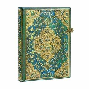 Taccuino Paperblanks copertina rigida Midi a righe Cronache turchesi - 13x18 - 2