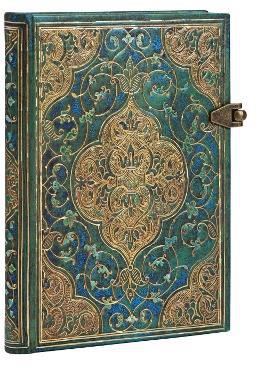 Taccuino Paperblanks copertina rigida Mini a righe Cronache turchesi - 9,5x14