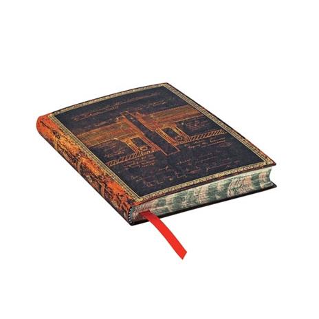 Taccuino Paperblanks copertina morbida Mini a righe Tesla, Bozzetto di una Turbina - 95 × 14 cm - 2