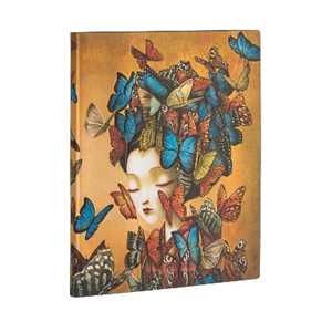 Cartoleria Taccuino Paperblanks copertina morbida Ultra a pagine bianche Madame Butterfly - 18 x 23 cm Paperblanks