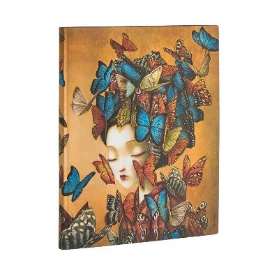 Taccuino Paperblanks copertina morbida Ultra a pagine bianche Madame Butterfly - 18 x 23 cm