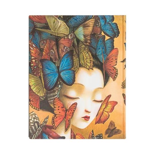 Taccuino Paperblanks copertina morbida Ultra a pagine bianche Madame Butterfly - 18 x 23 cm - 4